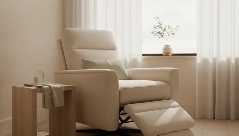 A calm, light-filled IV therapy and wellness suite at ACME Med Spa in Greenville, SC